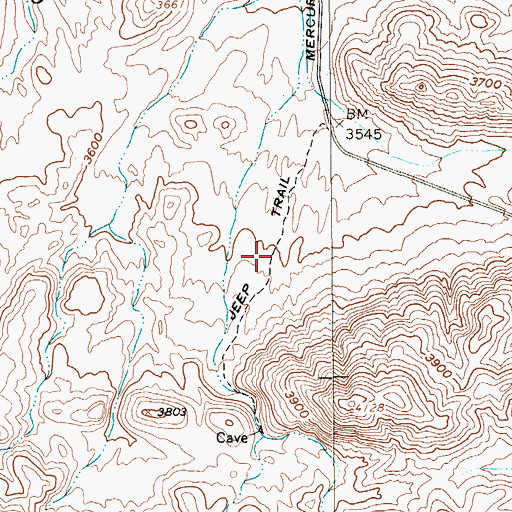 Topographic Map of Perkins Number Two Reservoir, NV