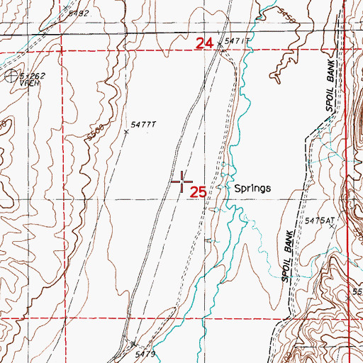 Topographic Map of Hoolons (historical), NV