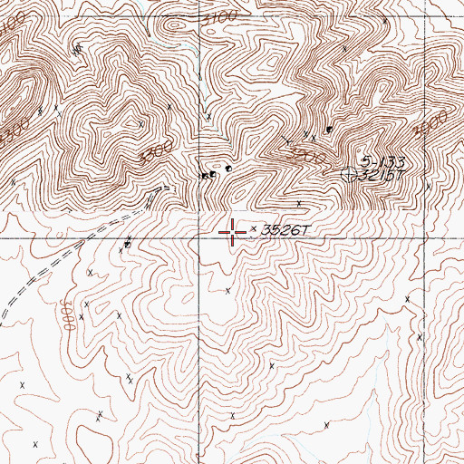Topographic Map of Sand Hill Peak, NV
