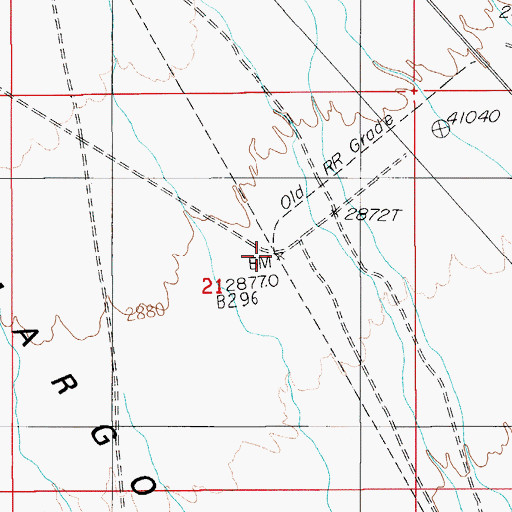 Topographic Map of Carrara Station (historical), NV