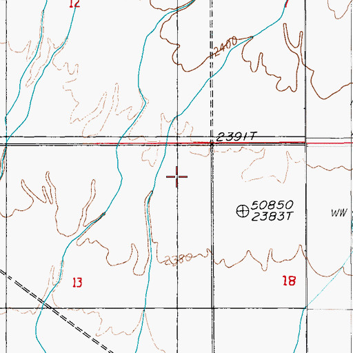 Topographic Map of Phillips Ranch, NV