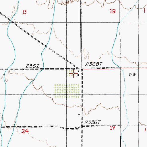 Topographic Map of Bettles Ranch, NV