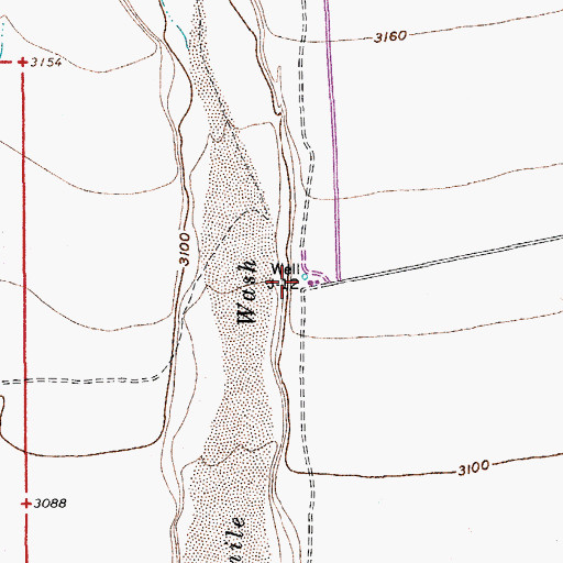 Topographic Map of Iron Tank, NV