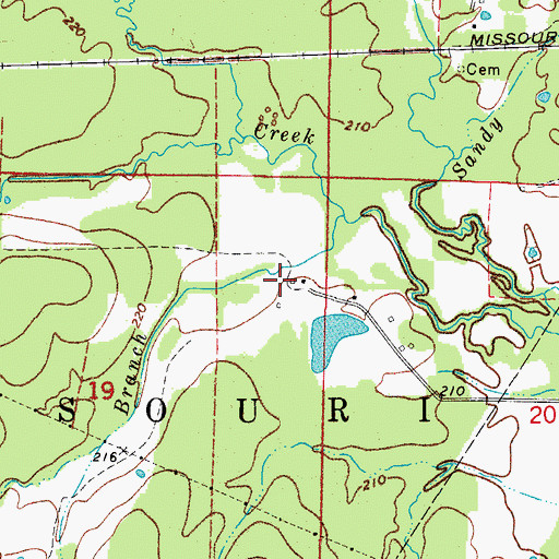 Topographic Map of KGAP-FM (Gurdon), AR