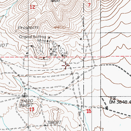 Topographic Map of Original (historical), NV