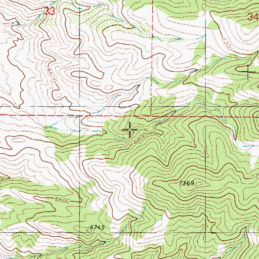 Topographic Map of Corner Spring, NV