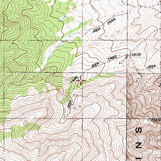 Topographic Map of Graham Spring, NV