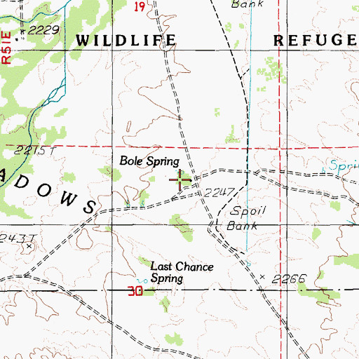 Topographic Map of Tubb Ranch, NV