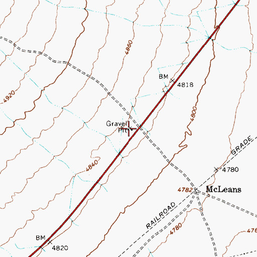 Topographic Map of Gilbert Junction, NV