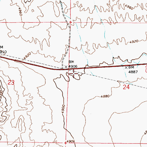 Topographic Map of Silver Peak Station (historical), NV