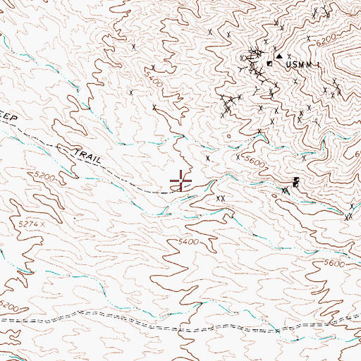 Topographic Map of Alpine (historical), NV