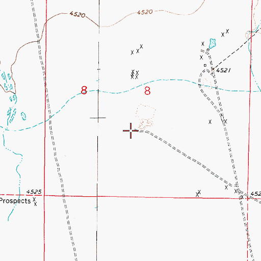 Topographic Map of Smith and Companys Borax Mill (historical), NV