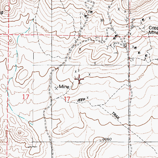 Topographic Map of Sullivans Camp (historical), NV