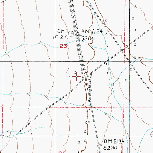 Topographic Map of McSweeney (historical), NV