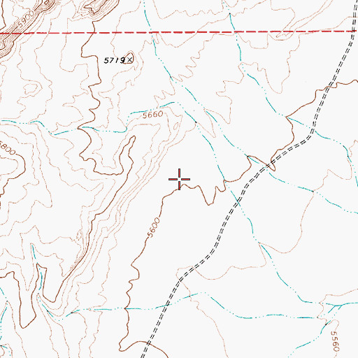 Topographic Map of Mesquite Flat, NV