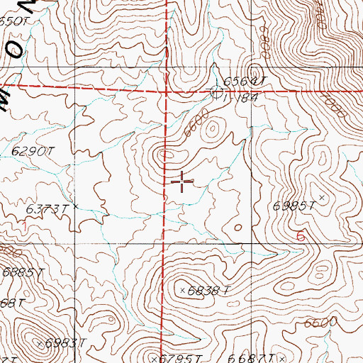 Topographic Map of Freitas Spring, NV