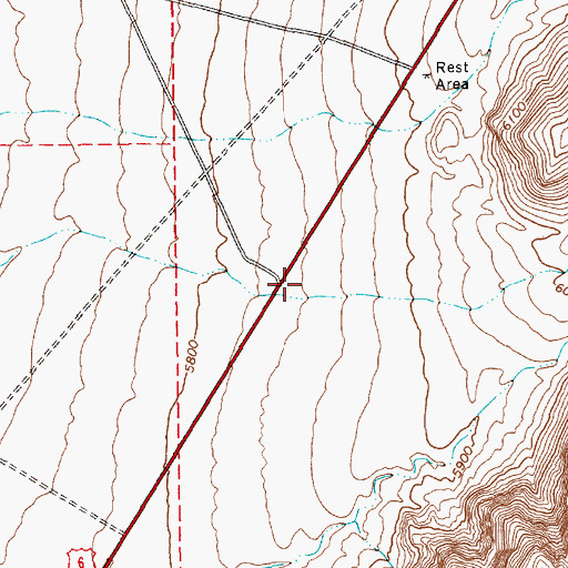 Topographic Map of Rattlesnake Maintenance Station, NV