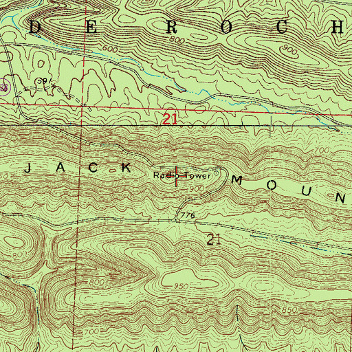 Topographic Map of KLAZ-FM (Hot Springs), AR