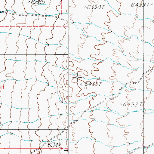 Topographic Map of Thunder Mountain Spring, NV