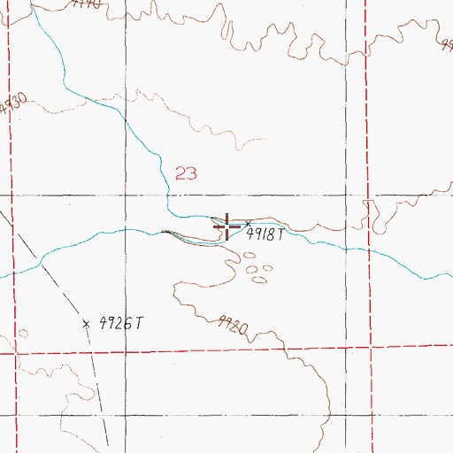 Topographic Map of Hot Creek, NV