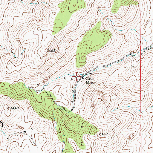 Topographic Map of Old Reveille (historical), NV