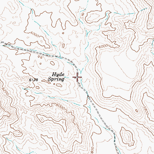 Topographic Map of Oasis Ranch, NV