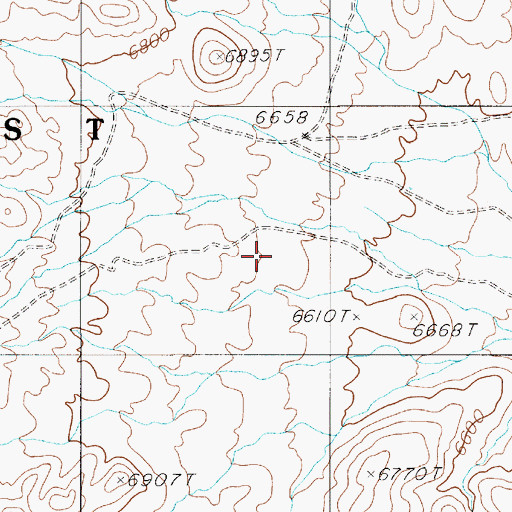 Topographic Map of Silver Glance (historical), NV