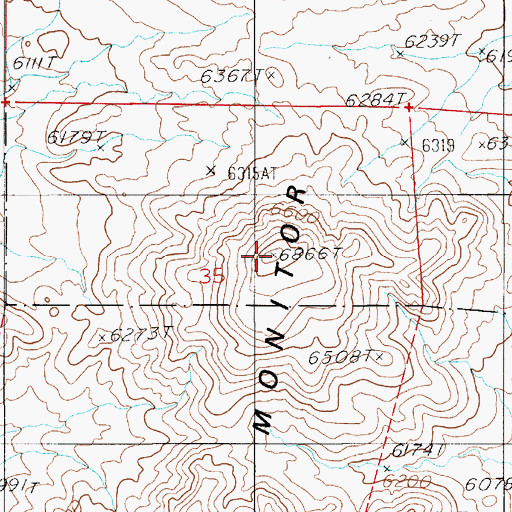 Topographic Map of Hannapah Peak, NV