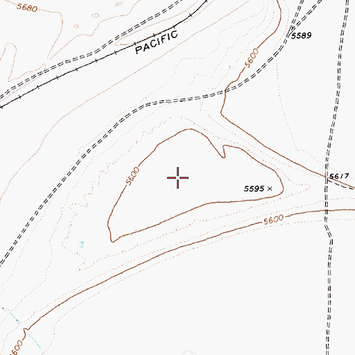 Topographic Map of Duck Lake, NV