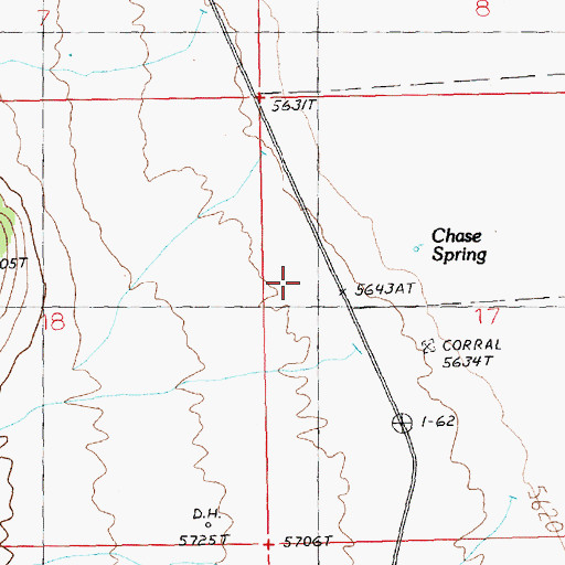 Topographic Map of Elaine (historical), NV