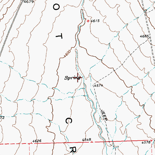 Topographic Map of Small Spring, NV