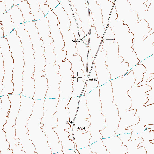 Topographic Map of Milk Springs (historical), NV