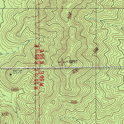 Topographic Map of Mount Wandell, NV