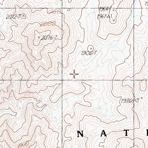 Topographic Map of Wandell Spring, NV