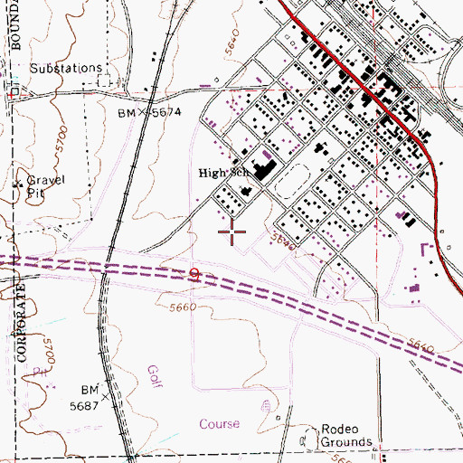 Topographic Map of Wells City Park, NV