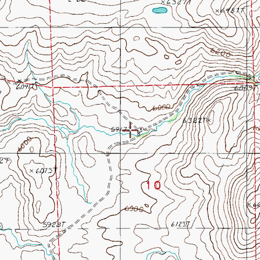 Topographic Map of Ellison Ranch, NV
