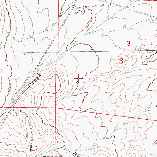 Topographic Map of Peko Hills, NV