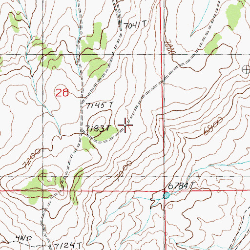 Topographic Map of Salmon River Range, NV