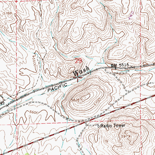 Topographic Map of North Pass, NV