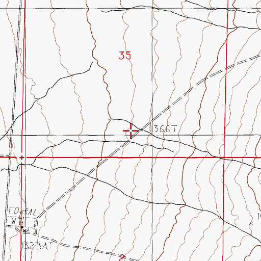 Topographic Map of Mine Spring Station (historical), NV