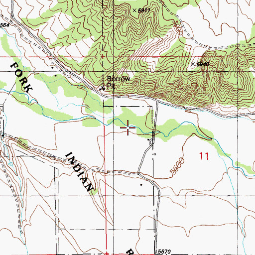Topographic Map of McPeters (historical), NV
