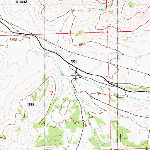 Topographic Map of Deep Creek (historical), NV