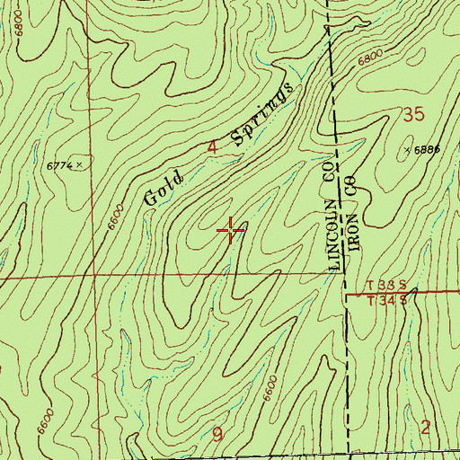 Topographic Map of Desert Springs (historical), NV