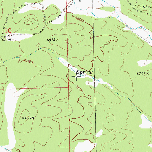 Topographic Map of Lewis Spring, NV