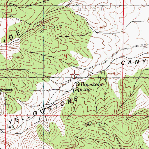 Topographic Map of Floyd Canyon (historical), NV