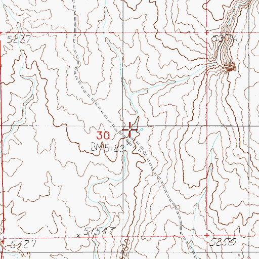 Topographic Map of Garat Spring, NV