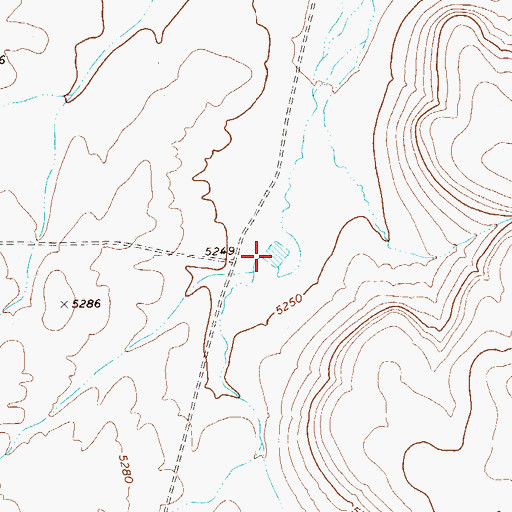 Topographic Map of Garat Reservoir G9, NV