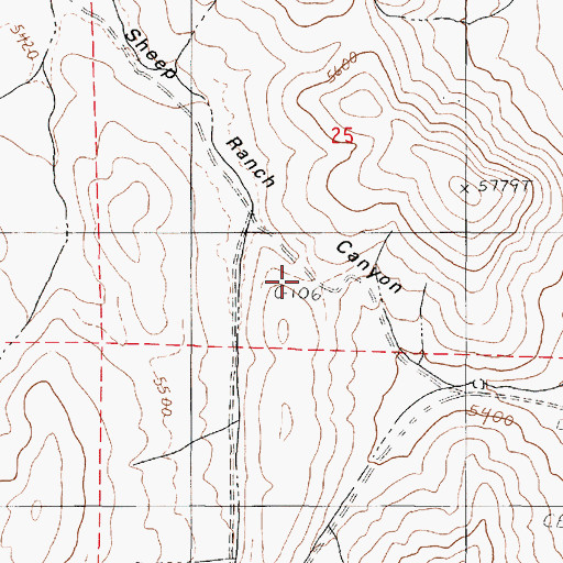 Topographic Map of Bardmass Pass, NV