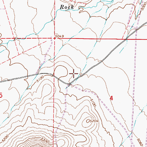 Topographic Map of Kent Ranch, NV