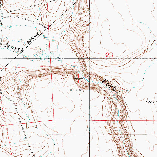 Topographic Map of Greeley Flat Dam Site, NV